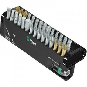 Image of Wera BC Universal/30 Bit-Check 05056440001 Bit set 30 Piece Slot, Phillips, Pozidriv, Allen, TORX socket, TORX BO