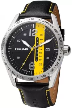 Image of Head Athens 44mm Black/Yellow Watch H800210
