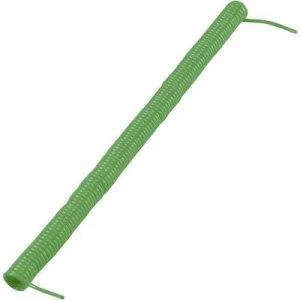 Image of Spiral cable 280 mm 3200 mm 1 x 0.12mm Green
