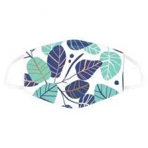 Image of Simple Leaves Design Reusable Face Covering - Large
