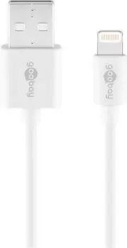 Image of Goobay Lightning USB Charging and Sync Cable, 0.5 m