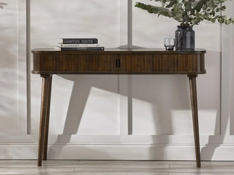 Image of Julian Bowen Arya Dark Oak Storage Console Table