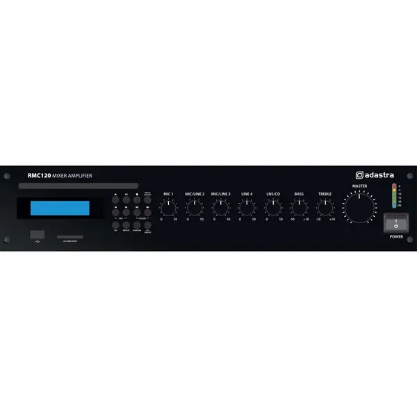 Image of Adastra Adastra RMC120 Mixer Amplifier 120W with Integrated CD / USB / SD / FM RMC120