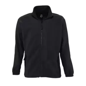 Image of SOLS Mens North Full Zip Outdoor Fleece Jacket (M) (Charcoal)