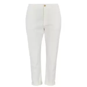 Image of Boss Solga Cropped Trousers - White
