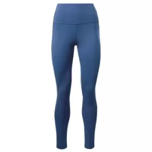 Image of Reebok Lux Perform High-Rise Leggings Womens - Blue