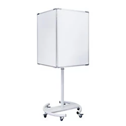 Image of Bi-Office Maya Magnetic Mobile 4 Sided Information Board System 650 x 910 mm