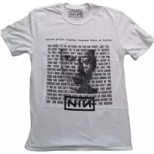 Image of Nine Inch Nails - Head Like A Hole Unisex XX-Large T-Shirt - White