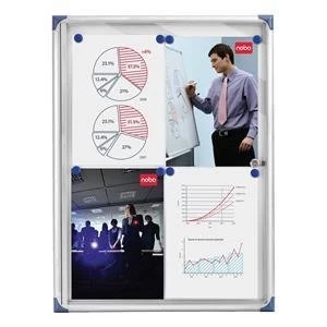 Image of Nobo Extra Flat Magnetic Glazed Case fits 4 x A4