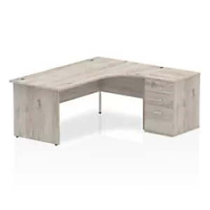 Image of Dynamic Computer Desk Evolve Plus IWSRC186PEGRY Rectangular MFC 1600 mm x 1600 mm x 730 mm MAPLE