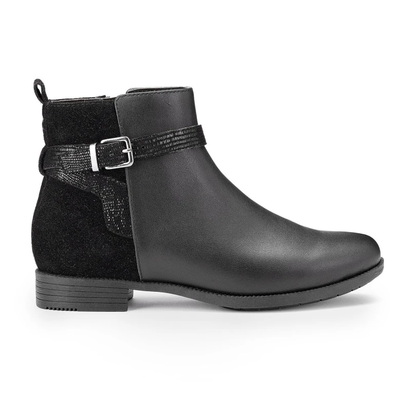 Image of Hotter Womens Wide Fit 'Haydock' Ankle Boots in Black Size: 3 Black Female 3