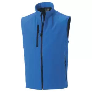 Image of Russell Mens 3 Layer Soft Shell Gilet Jacket (S) (Azure Blue)
