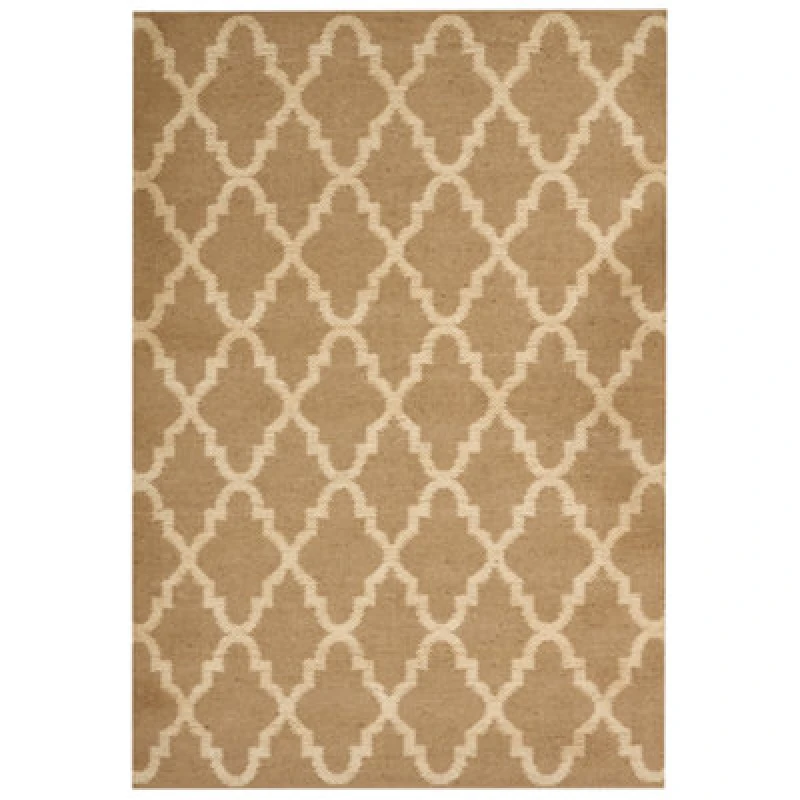 Image of Beliani Rug Mermer Beige 160 X 230 Cm Jute