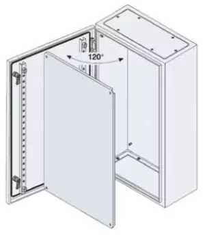 Image of ABB SR2 Monobloc, Steel, Wall Box, IP65, 150mm x 300 mm x 400 mm