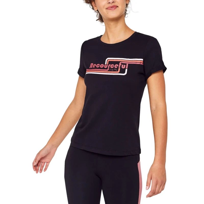 Image of Only Womens T-Shirt Only Belma Noir Female S