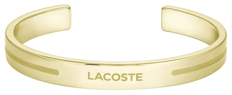 Image of Lacoste 2040527 ADVENTURER gold plated lacoste cuff bangle Jewellery