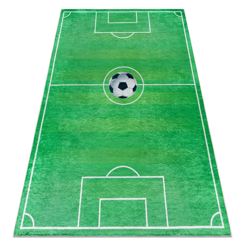 Image of RugsX Bambino 9731 Washing Carpet Pitch, Football For Children Anti Slip - Green 120X170 Cm