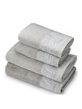 Image of Accessorize Mozambique 4 Piece Towel Bale - Grey