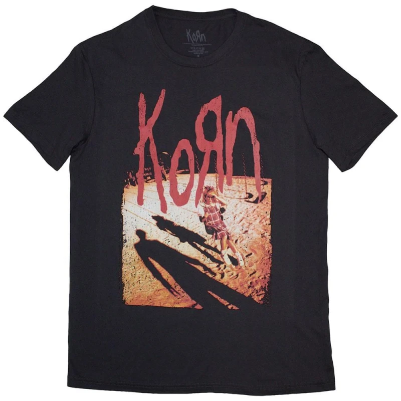 Image of Korn Korn Men Shadow Playground T-Shirt in Charcoal Size: large Charcoal L Male 5063693886936
