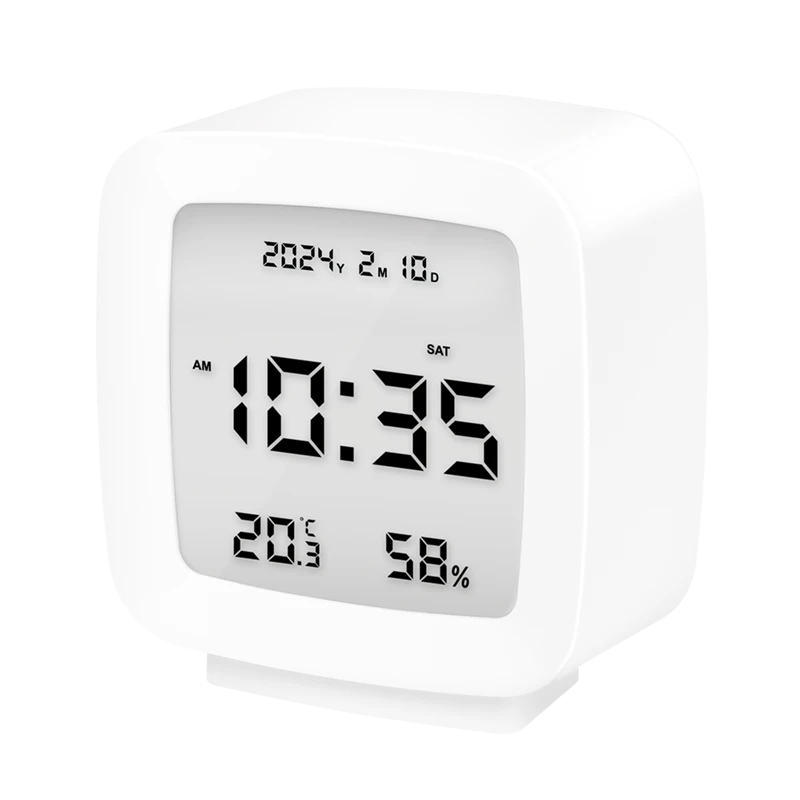 Image of LogiLink Digital alarm clock. TV shape. white