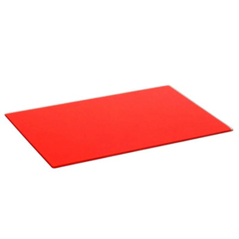 Image of Harbour Housewares Glass Chopping Board - 50 X 40Cm Red Kitchen Dining Place Mats Cutting Mat Worktop Saver Cooking & Food Prep