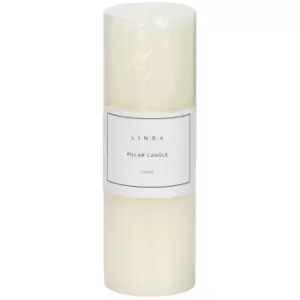 Image of Linea Large Pillar Candle - Cream