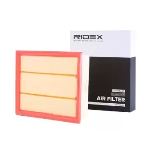 Image of RIDEX Air filter MERCEDES-BENZ 8A0326 0000901051,6380900051,6380900151 Engine air filter,Engine filter A0000901051,A6380900051,A6380900151