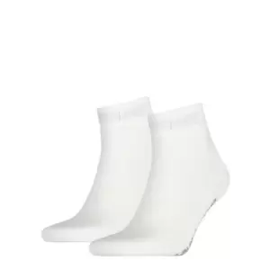 Image of Levis Mid Cut 2 Pack Socks Mens - White