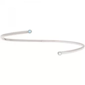 Image of Ladies Karen Millen Stainless Steel TINY DOT CUFF