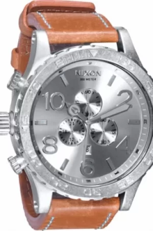 Image of Mens Nixon The 51-30 Chrono Leather Chronograph Watch A124-747