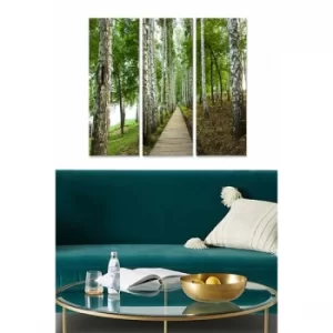 Image of MDF173497589 Multicolor Decorative MDF Painting (3 Pieces)