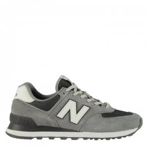 Image of New Balance 574 Classic Trainers - Grey/Burgundy