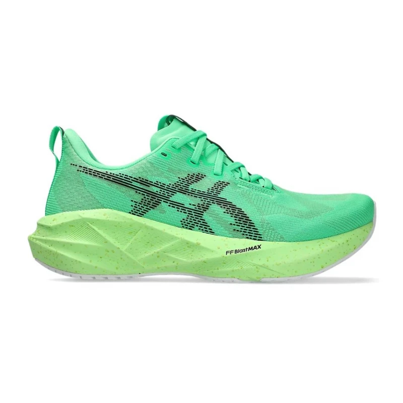 Image of Asics Novablast 5 Ekiden Green SS26 Shoes, Size 45 - EUR