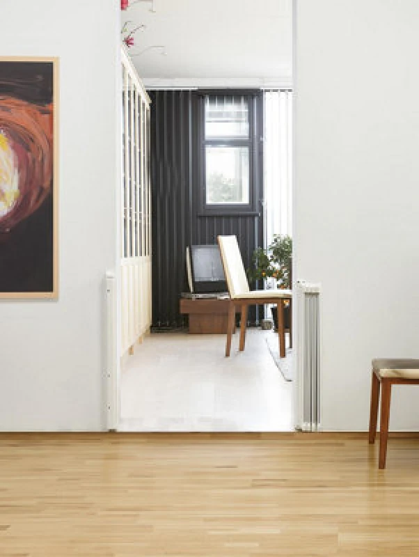 Image of Safetots Automatic Folding Retractable Baby Gate, 55Cm - 113.5Cm, White, Folding Stair Gate For Babies, Retractable Safety Gate