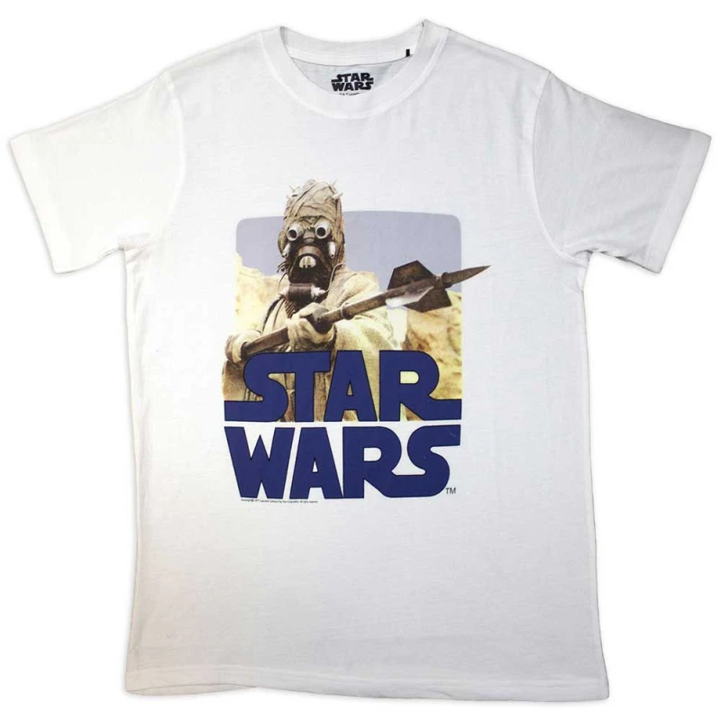Image of Star Wars Tusken Raider T Shirt White unisex