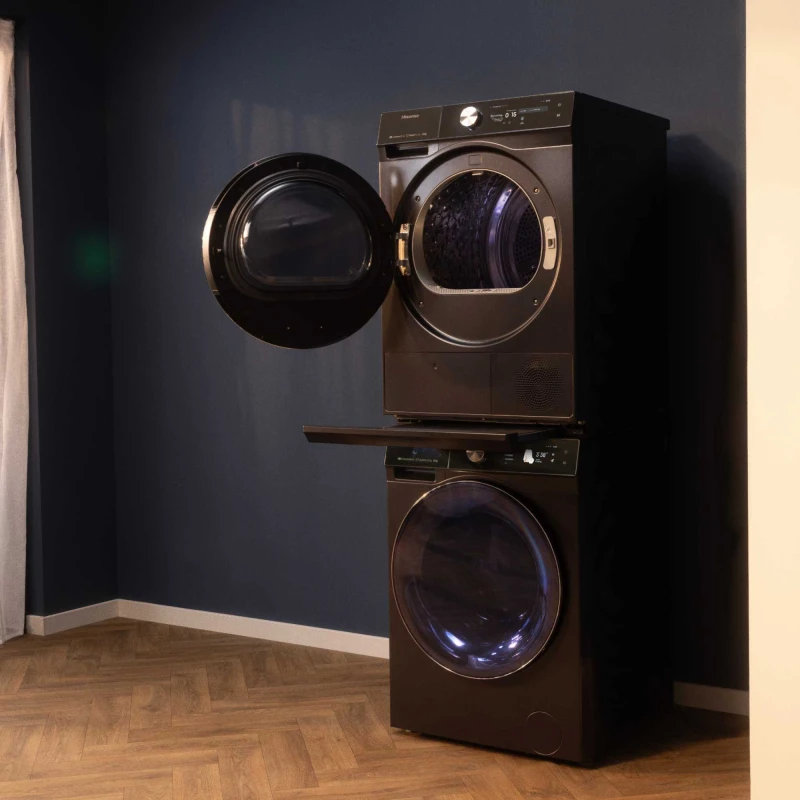 Image of Hisense 7S/5S/3S Series Washing Machine and Tumble Dryer Stacking Kit, Black