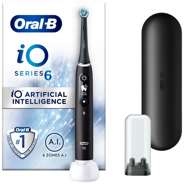 Image of Oral B iO 6 Ultimate Clean Black Electric Toothbrush