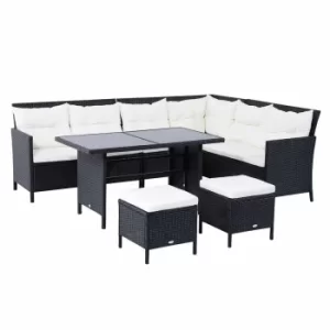 Image of Alfresco 6 Piece Rattan Garden Sofa Set, none