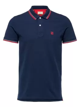 Image of SELECTED Regular Fit - Polo Shirt Men Blue