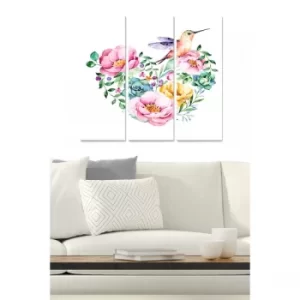 Image of MDF405024205 Multicolor Decorative MDF Painting (3 Pieces)