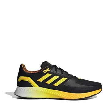 Image of adidas Run Falcon 2.0 Shoes Unisex - Black/Yellow
