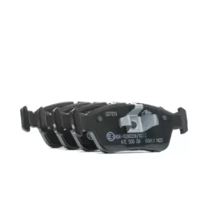 Image of ATE Brake pad set excl. wear warning contact 13.0470-7215.2 Brake pads,Brake pad set, disc brake BMW,3 Limousine (E90),1 Schragheck (E87)