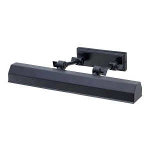 Image of 2 Light Medium Picture Wall Light Black, E14