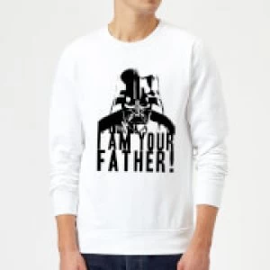 Image of Star Wars Darth Vader I Am Your Father Confession Sweatshirt - White - XL