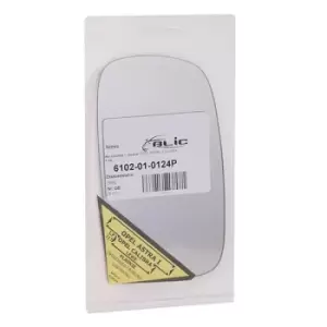 Image of BLIC Wing Mirror Glass Left 6102-01-0124P Side Mirror Glass,Mirror Glass OPEL,Astra F CC (T92),Calibra A (C89),Astra F Caravan (T92)
