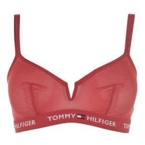 Image of Tommy Bodywear Mesh Triangle Bralette - Cardinal XAN