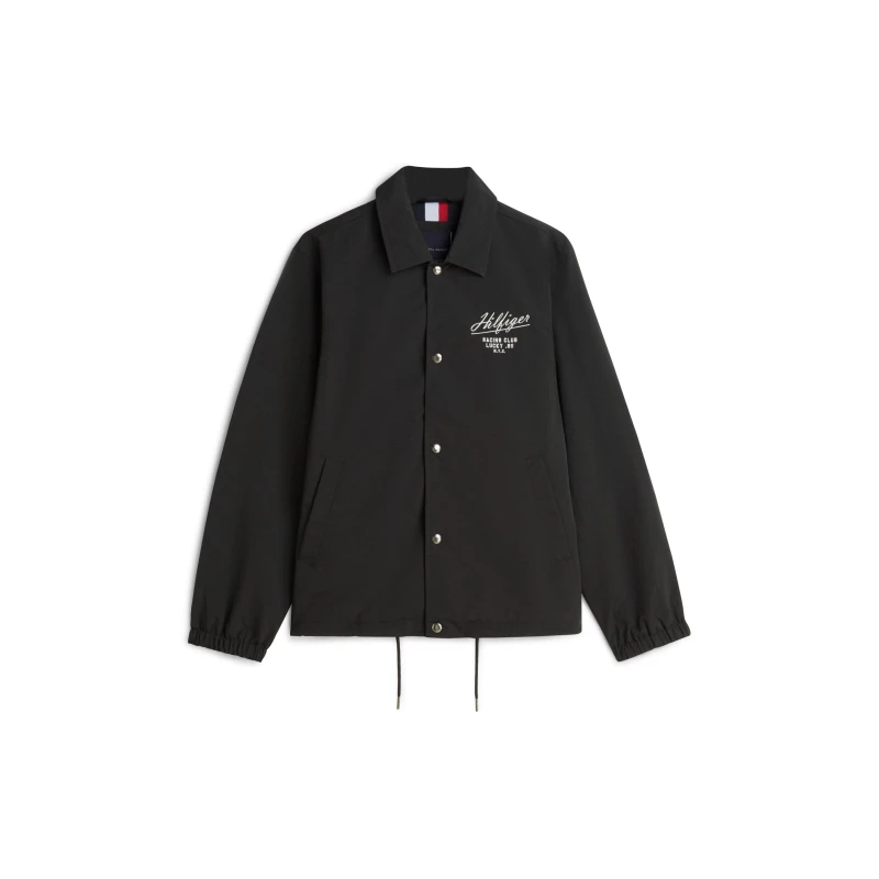 Image of Tommy Hilfiger Mens Racing Coach Jacket Black male M