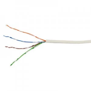 Image of Labgear 4 Pair 8 Core Round White CW1308 Telephone Cable - 10 Meter