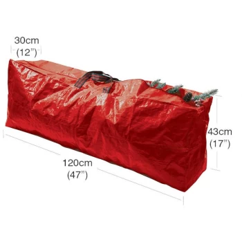 Image of Christmas Tree Storage Bag - Red - 120cm x 25cm - Red - Garland
