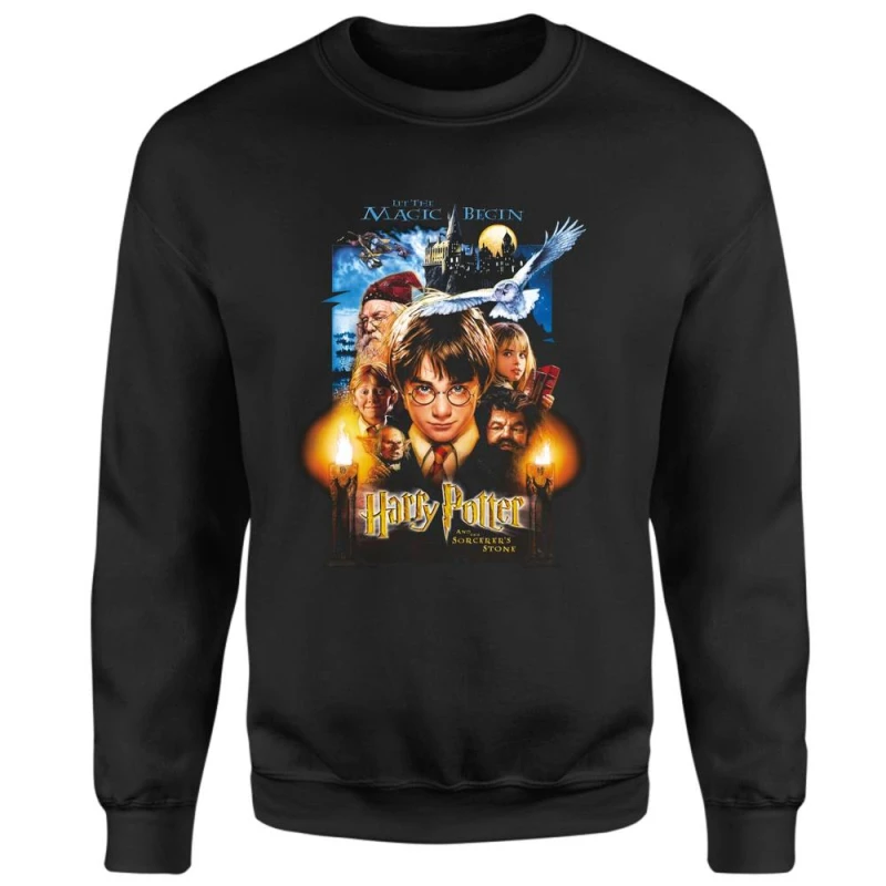 Image of Harry Potter The Sorcerer's Stone Sweatshirt - Black - M